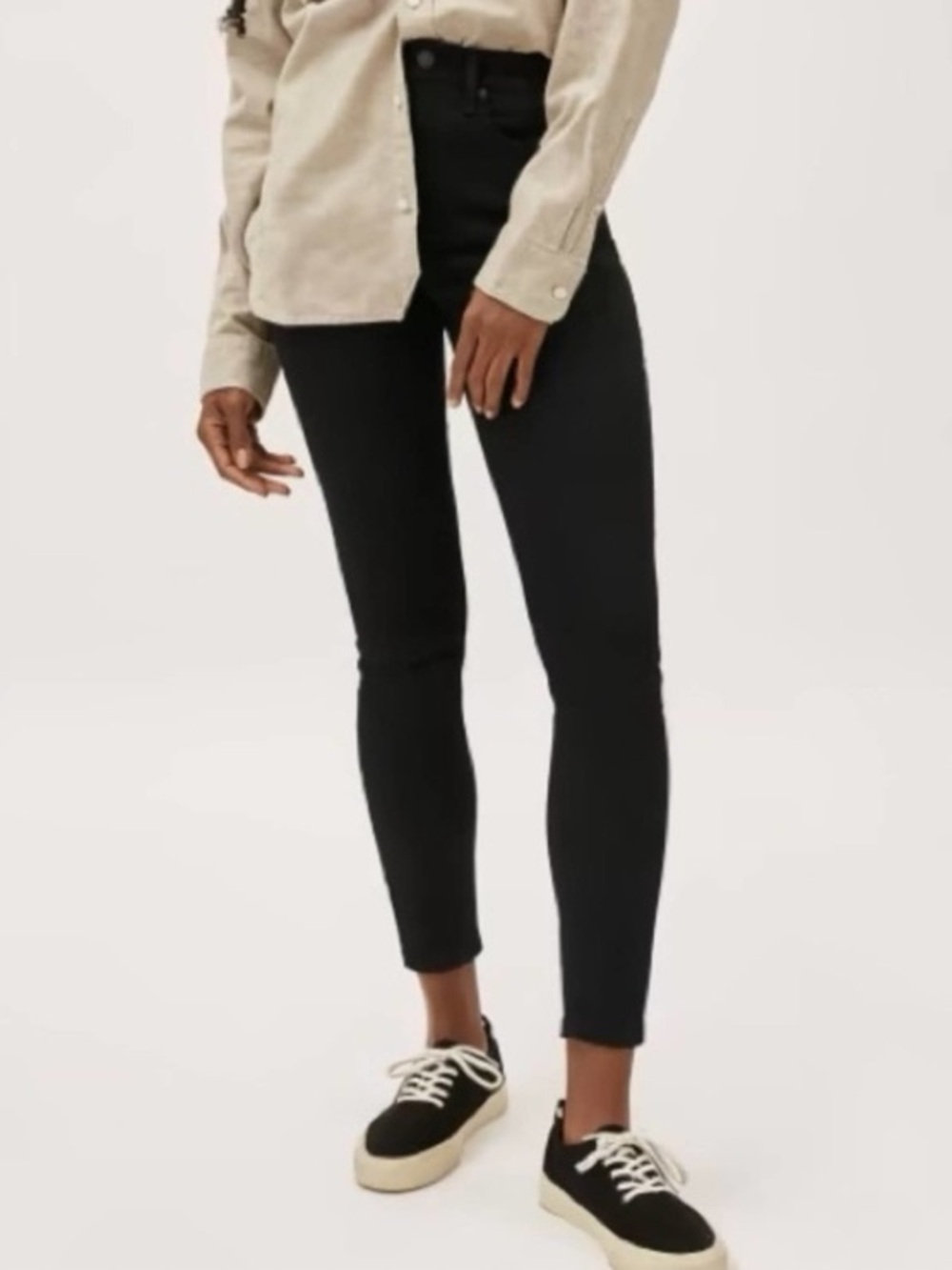 Everlane Authentic Stretch High Rise Skinny 25 Ankle